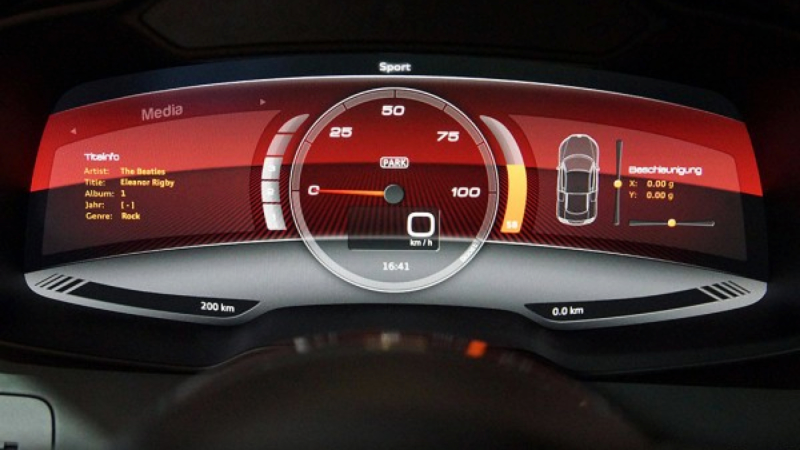 Illustration for article titled Audi's Electric R8 Concept Uses An iPad In Ways Other Cars Wish They Could
